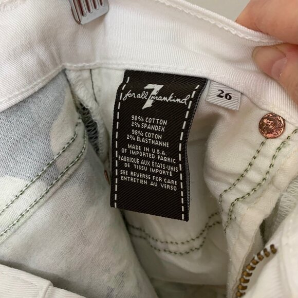 🌿 RARE 7 For All Mankind “English Garden” Pieced Jeans – Like New – Size 26 - Picture 4 of 5